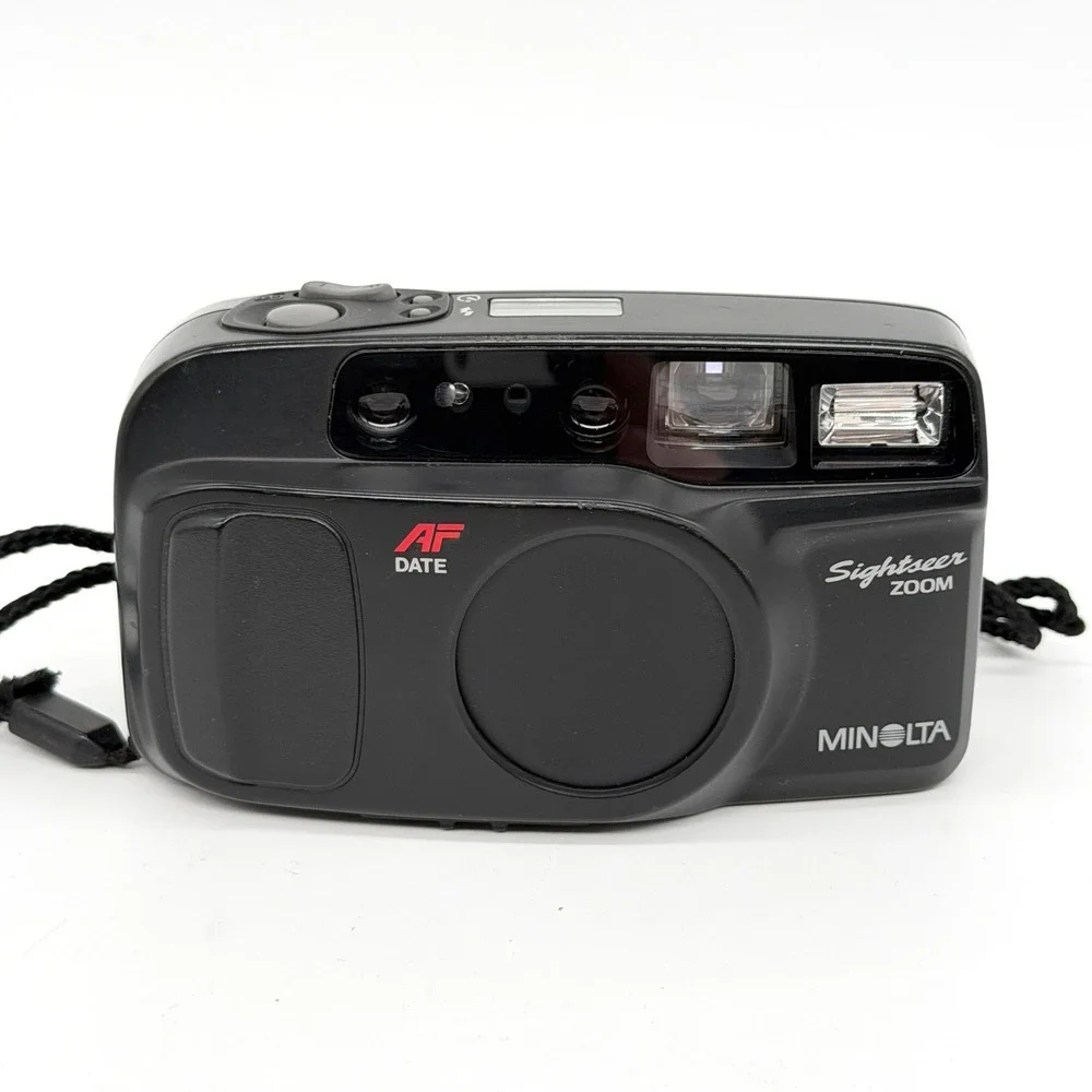 Minolta Sightseer Zoom AF Date 35mm Film Camera 35-70mm Aspherical Lens Tested